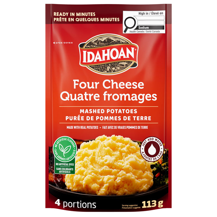 Idahoan Pommes de Terre Purée Quatre Fromages, 113 g