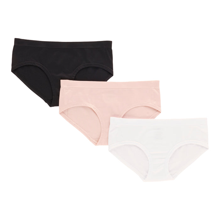 BELLA & BIRDIE Girls' Hipster Underwear, 3-Pack