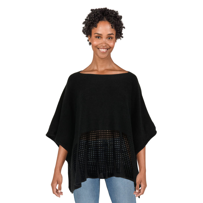 Women's Knit Poncho