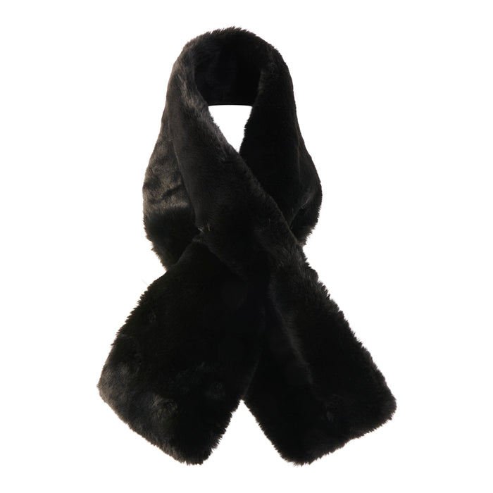 Women's Faux Fur Pull-Through Scarf