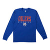 T-shirt à manches longues sous licence de la LNH pour hommes, Oilers d'Edmonton