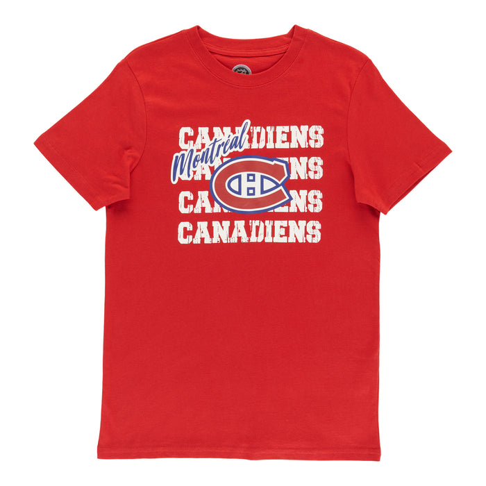 NHL Boys' Licensed Montreal Canadiens Short Sleeve T-Shirt