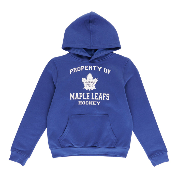 Haut à capuchon à manches longues sous licence de la LNH pour garçons, Maple Leafs de Toronto