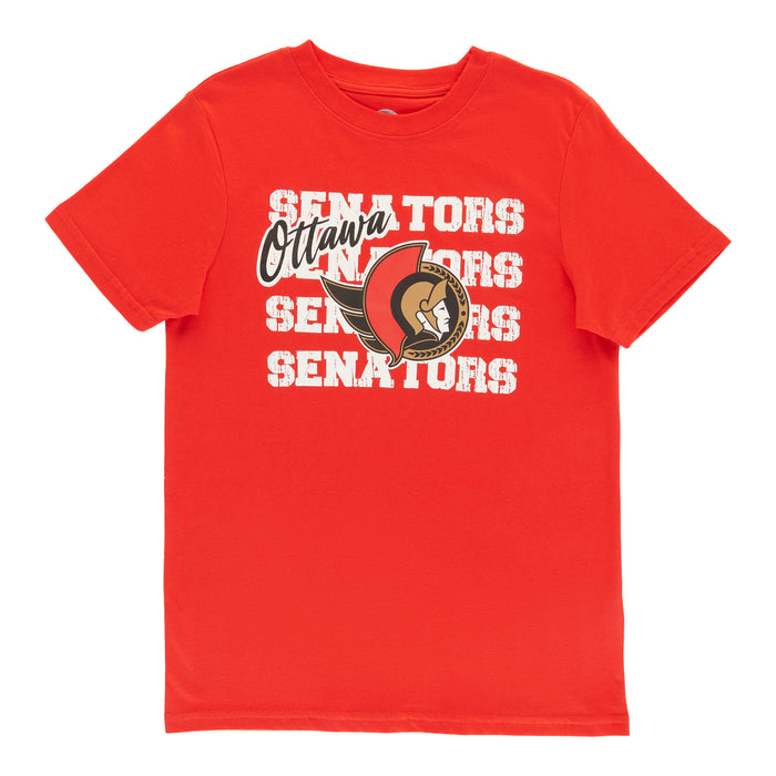 NHL Boys' Licensed Ottawa Senators Short Sleeve T-Shirt