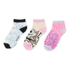 Girls' Licensed The Nightmare Before Christmas Quarter Crew Socks, 3-Pack