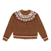 Cardigan en jacquard nordique avec boutons bûchettes mySTYLE pour femmes