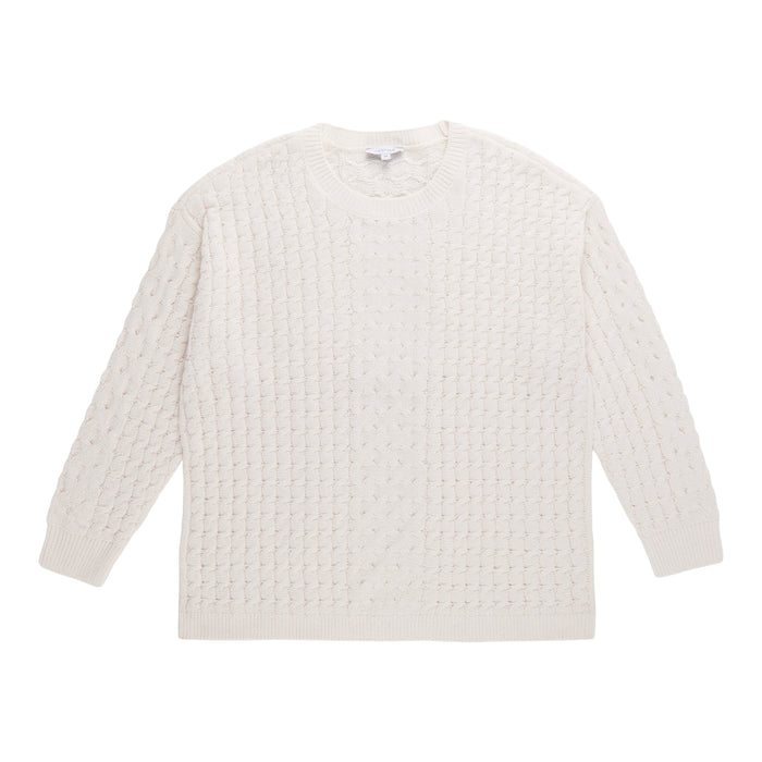 Chandail en tricot torsadé en chenille taille plus mySTYLE pour femmes