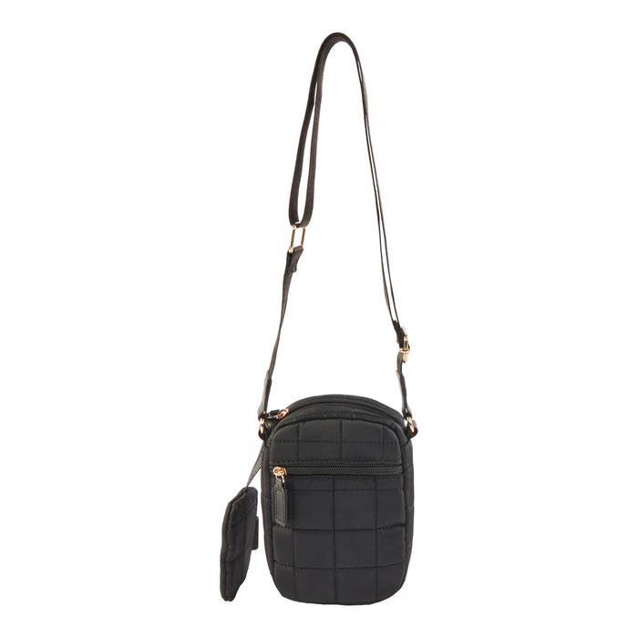 Sac à bandoulière matelassé, 2 pièces