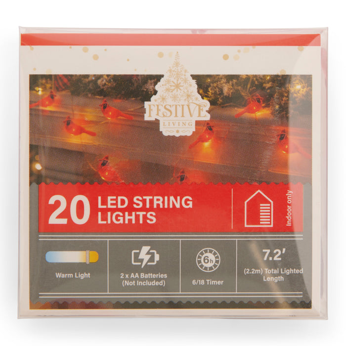 Festive Living 20 Festive Copper LED Lights, 7.2-ft.