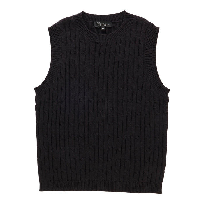 lily morgan Women's Cable Knit Pullover Vest