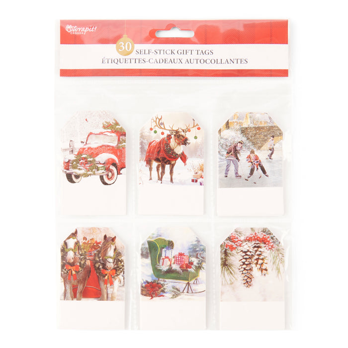 Self-Stick Gift Tags, 30 Pack