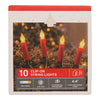 Festive Living Clip-On Candle Lights, 4.4-ft