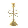 HomeStyles Bow Candle Holder, Gold, 3-in x 6-in.