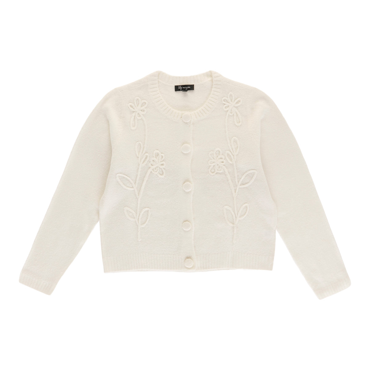 lily morgan Women's Flower Stitched Cardigan – Giant Tiger