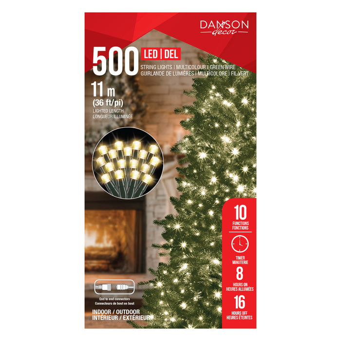 Danson Décor 500 LED String Lights, 41-ft.