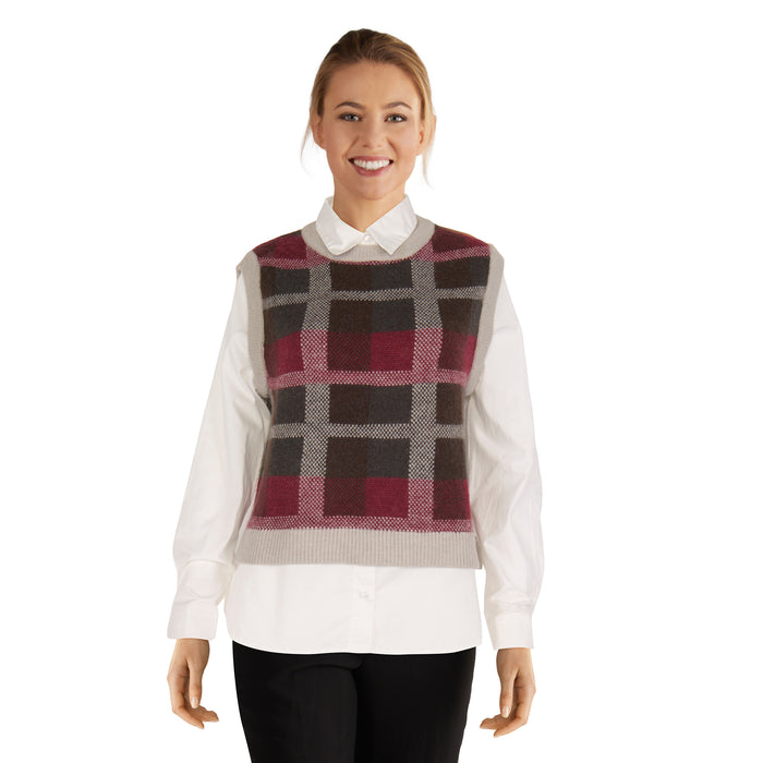 mySTYLE Women's Two-Fer Sweater Vest