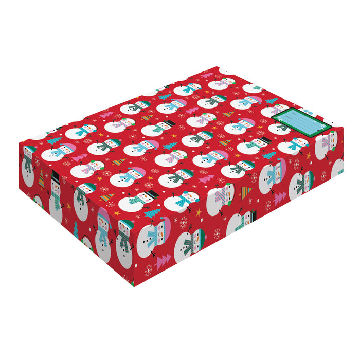 Boîtes-cadeaux pliables des Fêtes, moyen format, 15 po x 9,4 po x 2 po, emb. de 3