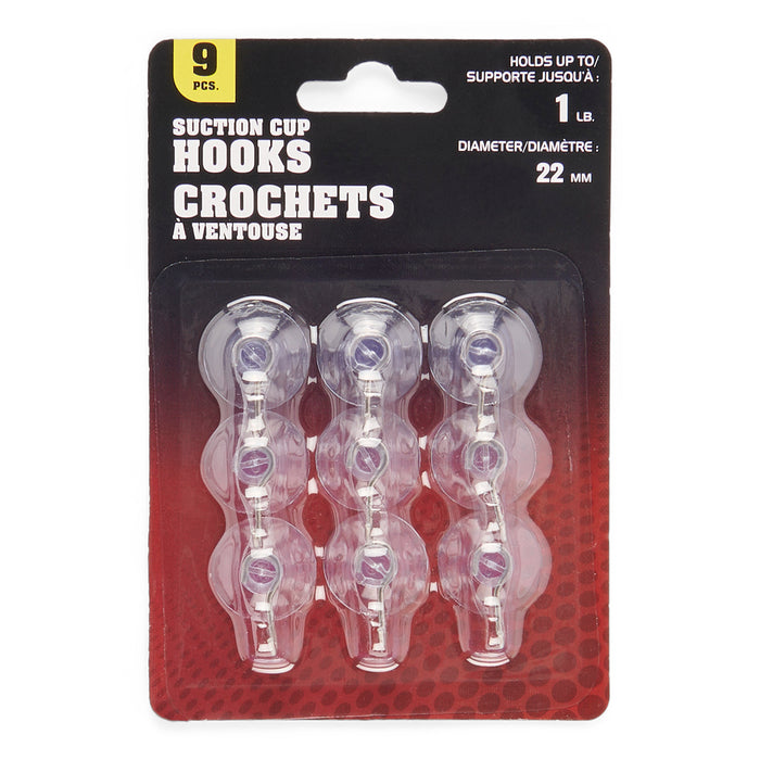 Suction Cup Hooks, 9 Pack