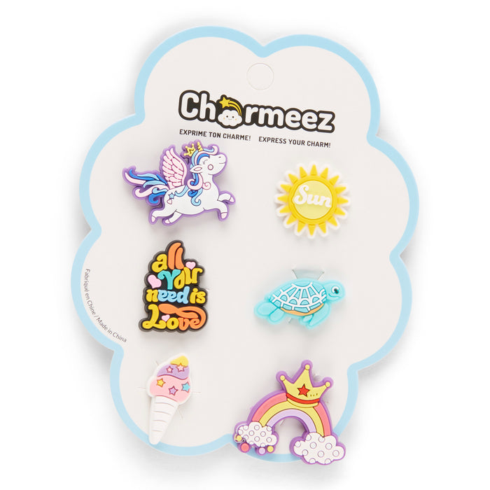 Charmeez Kids' Shoe Charms, 6-Pack, Assorted