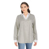 Classic Editions Women's Two-Fer Top with Necklace