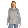 Classic Editions Women's Cowl Neck Drawstring Top