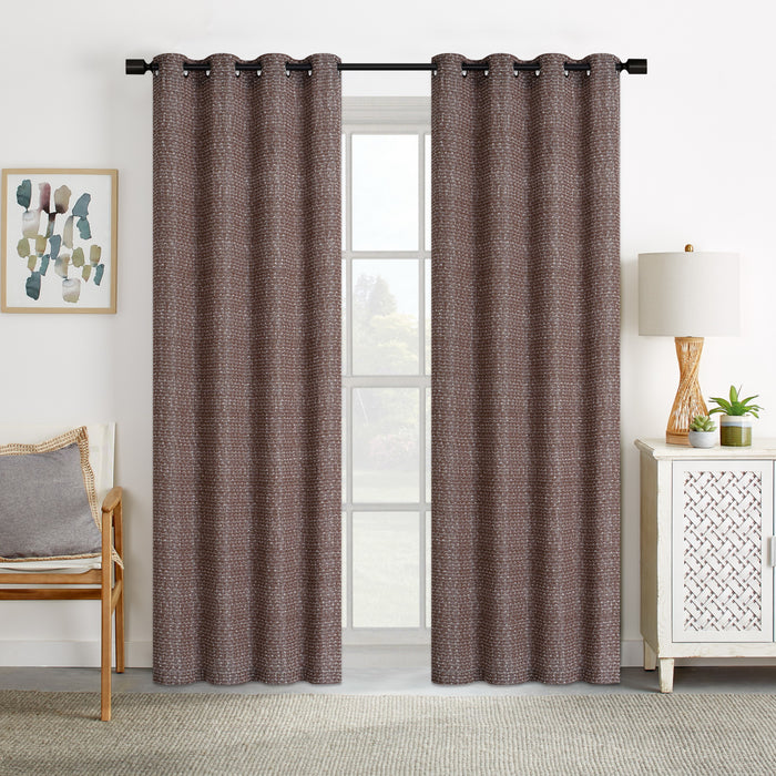 Swiss Brand Dyed Curtain with Grommets, 52-in x 84-in.