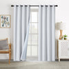 Swiss Brand Blackout Jacquard Curtain with Grommets,  52-in x 84-in.