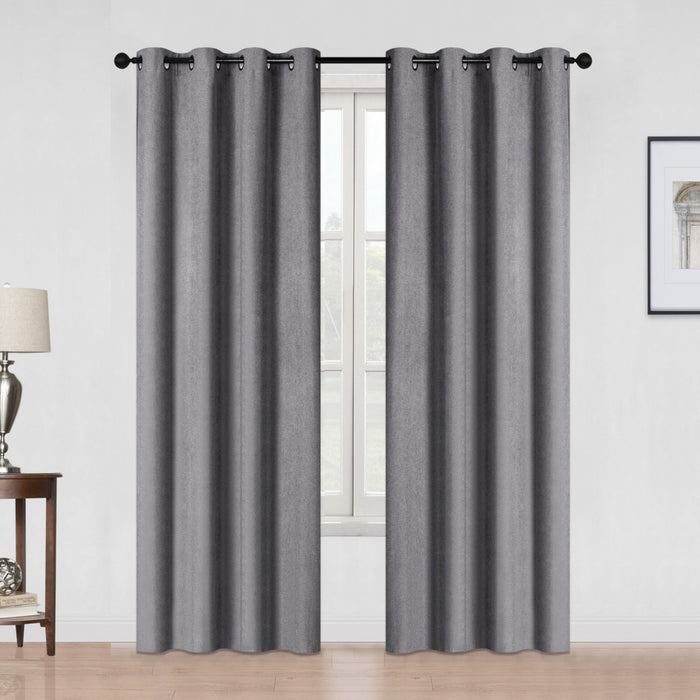 Linen Look Room Darkening Curtain, Assorted, 52-in x 84-in.