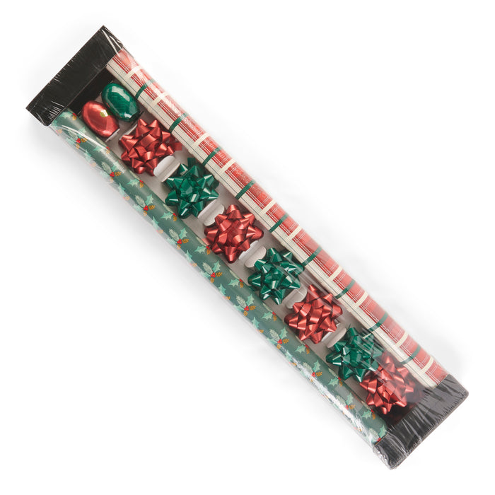 Ens. pour emballage cadeau des Fêtes – 11 pièces