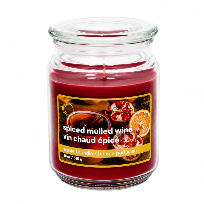 Bougie en pot, vin chaud épicé, 18 oz