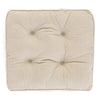 Coussin de chaise carré en velours côtelé, 16 po x 16 po