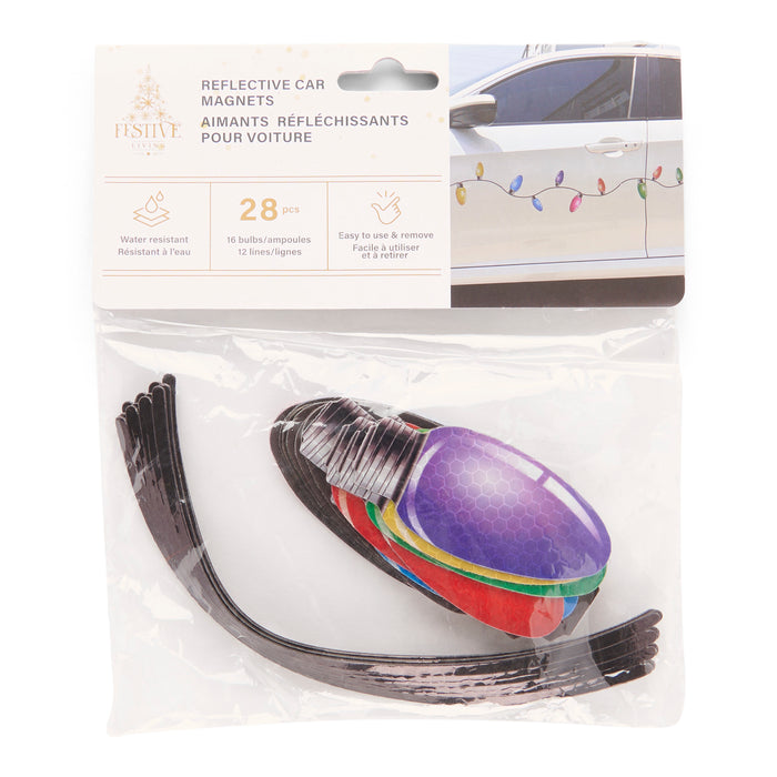 Holiday Reflective Car Magnets