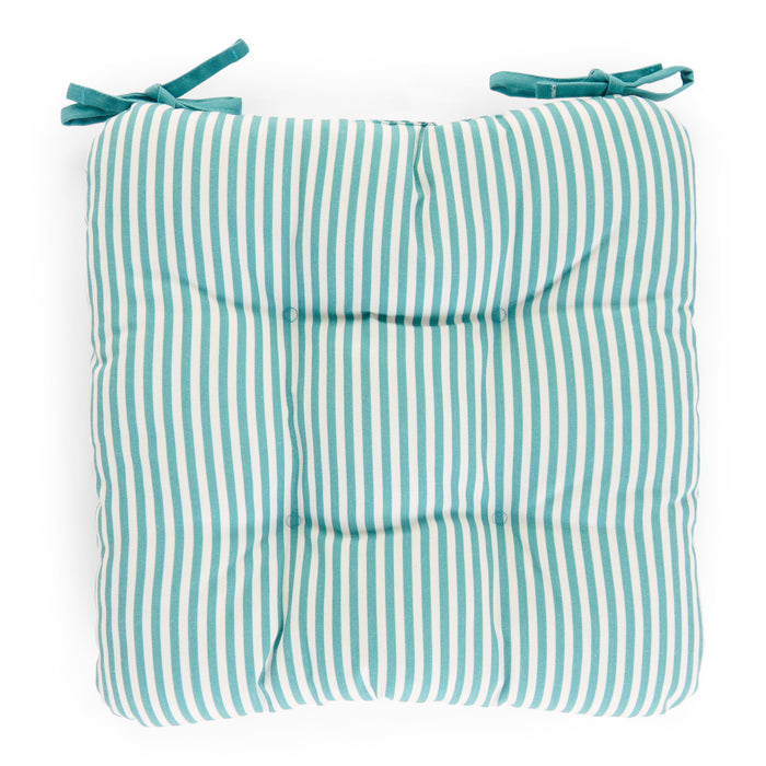 Coussin de chaise à rayures larges HomeStyles, 16 po x 16 po x 2 po