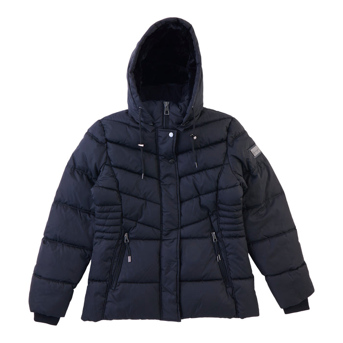 Parka matelassée à losanges de luxe lily morgan pour femmes, -30 °C