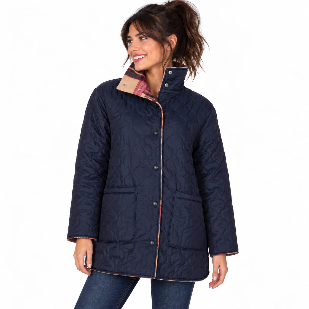 Manteau de laine réversible mySTYLE pour femmes – Giant Tiger