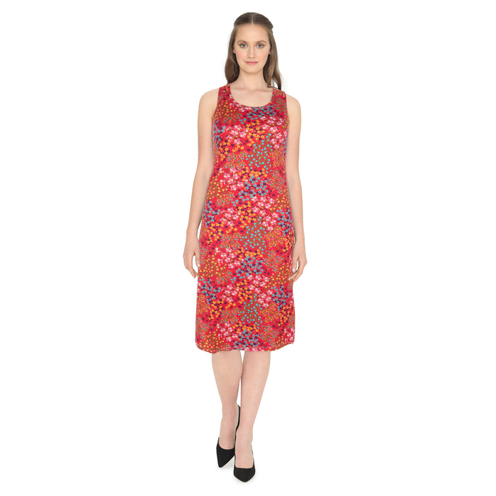 Robe fleurie sans manches pour femmes, assortiment