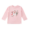 Tee-shirt à manches longues imprimé fantaisie Comfy Cozy pour petites filles, 12-24 mois