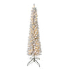 Sapin mince muni de 100 ampoules à DEL Danson Décor – 6 pi