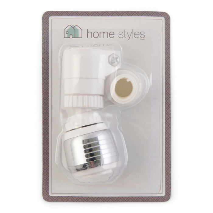 Adaptateur de robinet pivotant réglable pour évier/lavabo HOMEid – chrome