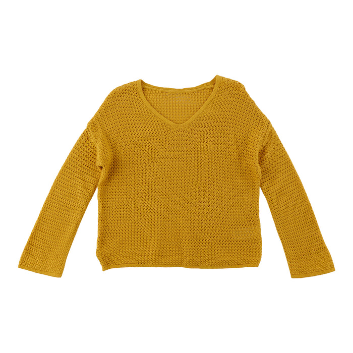 Chandail ouvert en tricot pour femmes – assorties