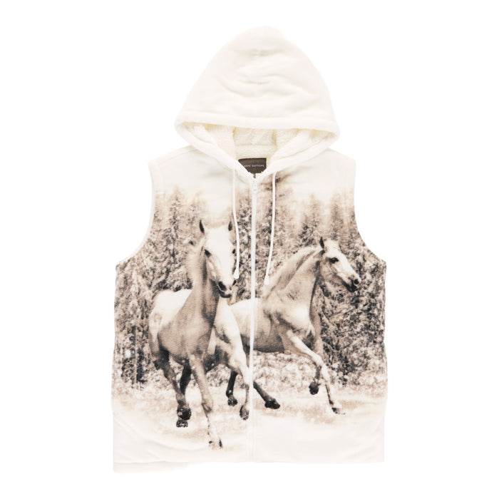 Veste en sherpa à motif d'animal Classic Editions pour femmes