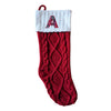 Bas de Noël à monogramme HomeStyles, rouge, 20 po