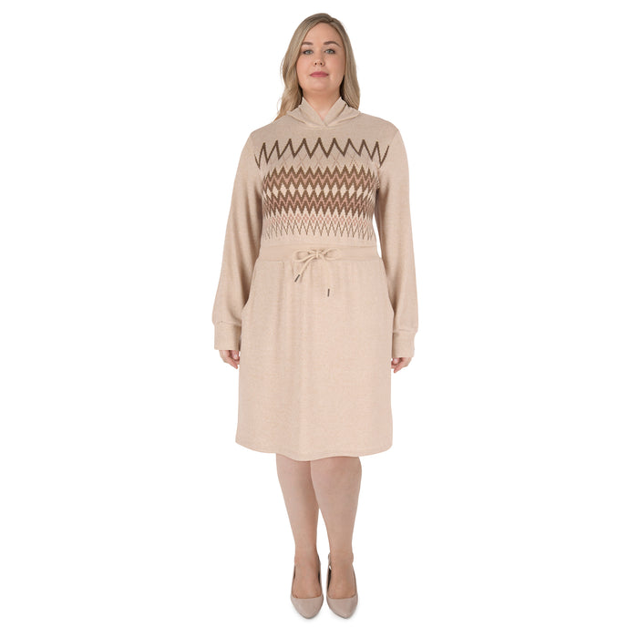 Robe en tricot jacquard taille plus mySTYLE pour femmes
