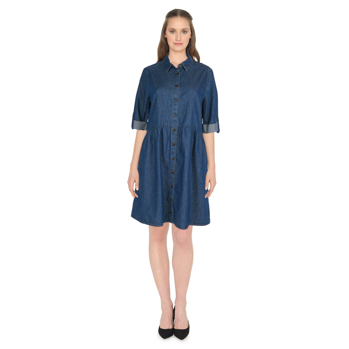 Robe en denim à taille basse mySTYLE pour femmes