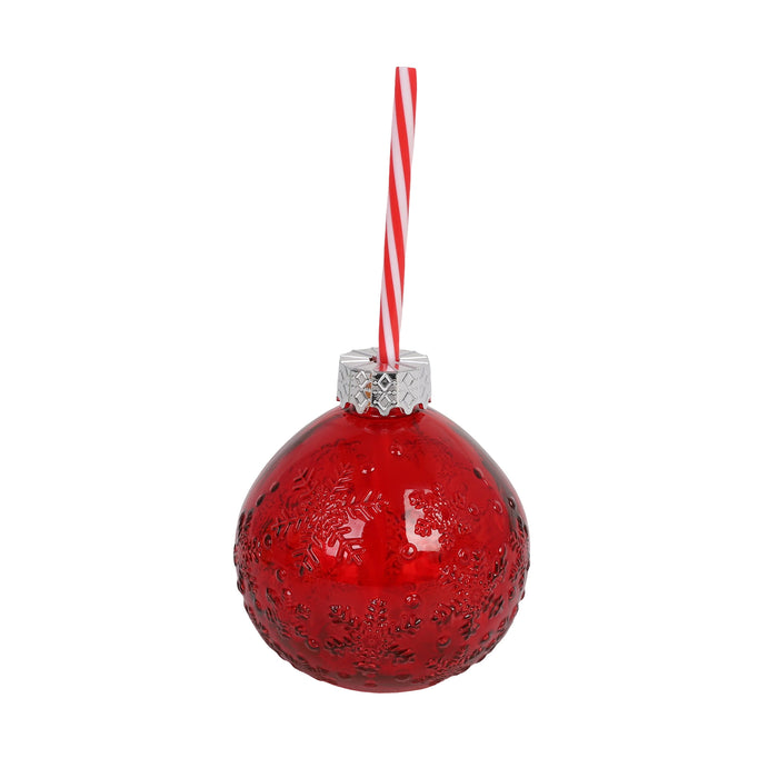 HomeStyles Holiday Jar Tumbler With Straw