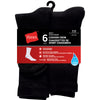 Hanes Men's Crew Socks, 6-Pack