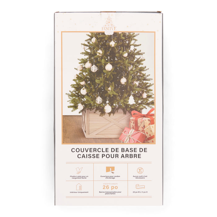 Festive Living Tree Crate Base Cover, 20-in x 11-in.