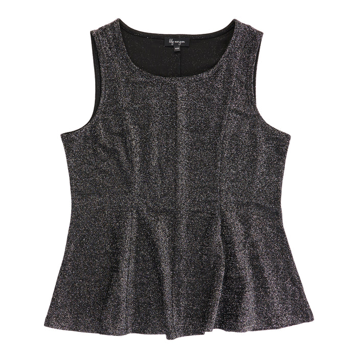 lily morgan Women's Sleeveless Peplum Top
