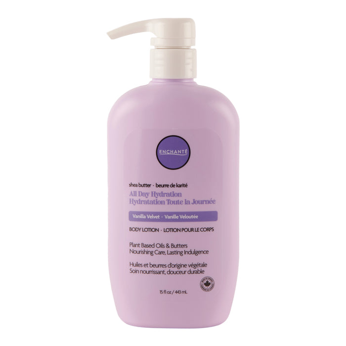 Enchanté All Day Hydration Body Lotion, Vanilla Velvet, 443 ml