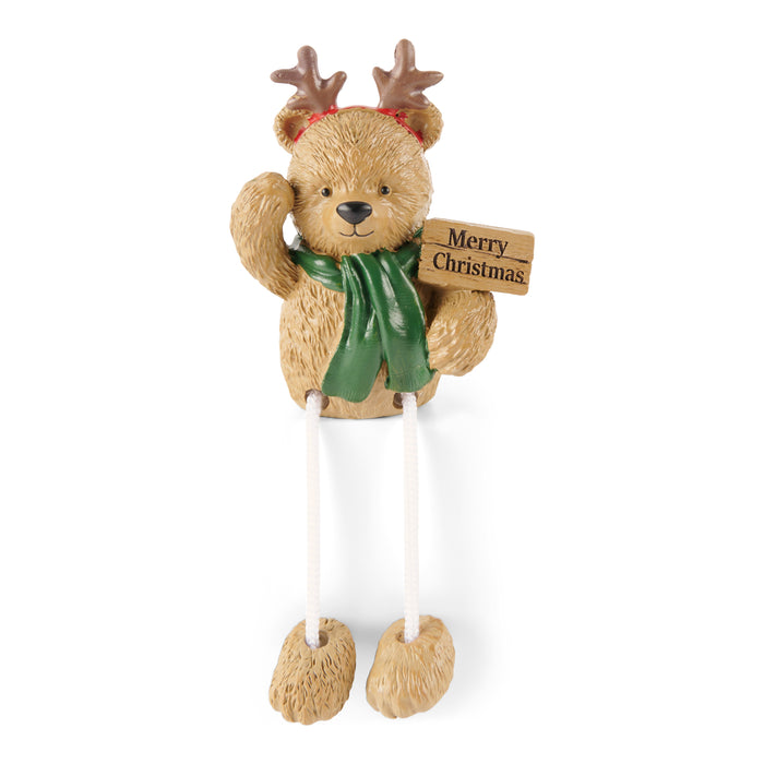 Décoration d'ourson des Fêtes HomeStyles, 3,1 po x 1,9 po x 6,3 po